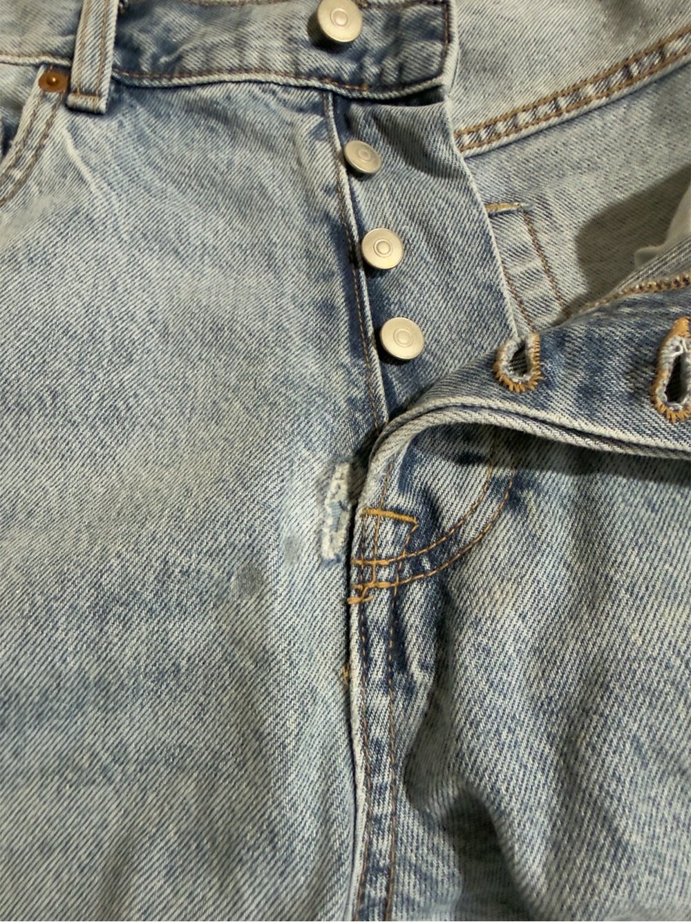 Zara Europe Market Reworked Repaired Jeans - Picture 4 of 7